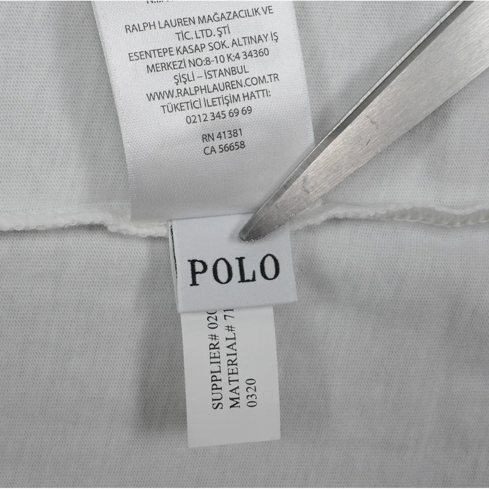 NEW Polo Ralph Lauren Mens XL Custom Slim Fit White T-Shirt Pony Logo NWT